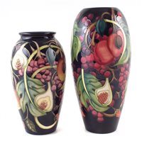 Lot 236 - Two Moorcroft Queens Choice  pattern vases