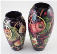 Lot 236 - Two Moorcroft Queens Choice  pattern vases