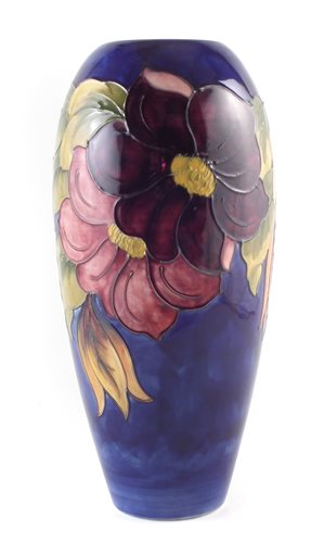 Lot 300 - Moorcroft clematis pattern vase