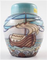 Lot 278 - Moorcroft Winds of change ginger jar, designed by Rachel Bishop (2) 15cm high