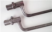 Lot 191 - Two Albini rifle socket bayonets