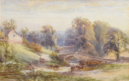 Lot 496 - Frank Gresley, "Ingleby, Derbyshire", watercolour.