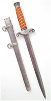 Lot 194 - German Third Reich WW2 Army Officer's dagger and scabbard