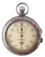 Lot 54 - German Third Reich Jungmans Stopwatch and case