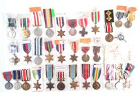 Lot 309 - A selection of medals.