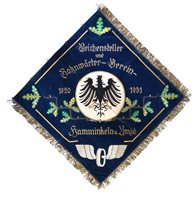 Lot 62 - German Veterans embroidered banner