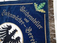 Lot 62 - German Veterans embroidered banner
