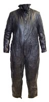 Lot 66 - German U-Boat seaman's leather one piece coverall