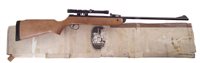 Lot 244 - B.S.A Meteor .22 air rifle with A.S.I 4x20 scope, with original box 105cm long