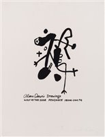 Lot 526 - Alan Davie Drawings - Wolf at the Door, Penzance, signed screenprint poster.