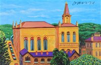 Lot 516 - After David Hockney, "Victoria Hall, Saltaire", signed print.