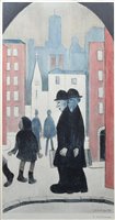 Lot 518 - After L.S. Lowry, "The Two Brothers", signed limited edition print.